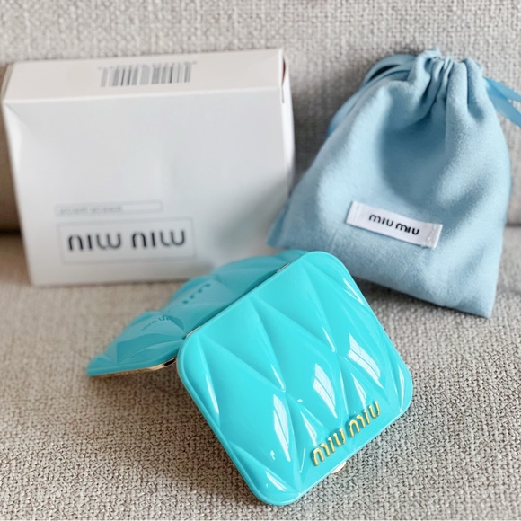 Miu Miu Macaron Blue Double Sides Mirror - Picture 2 of 4
